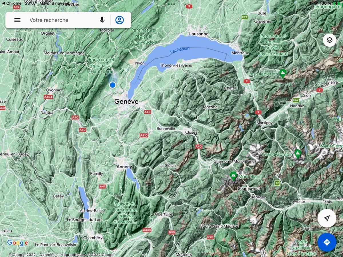 Location Chambres Le Panorama - Aeroport Geneve - Pays De Gex Chevry  外观 照片
